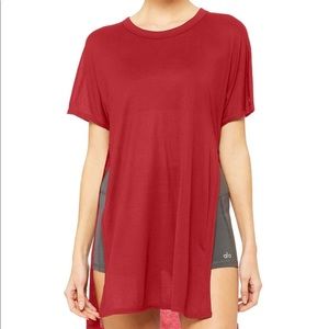 ALO Dreamer Short Sleeve Top NWT S